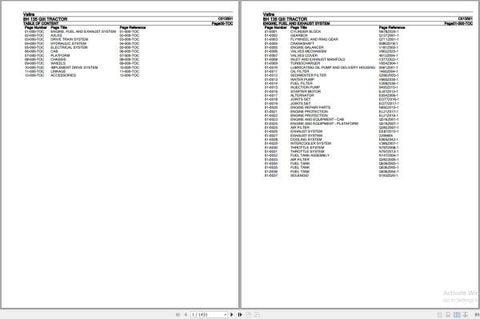 Discover the ultimate resource for your Valtra Tractor with the BH 135 GIII Parts Catalog Manual (C013501) in PDF format. This comprehensive manual is designed to provide you with detailed information on every component of your tractor, ensuring you have the knowledge needed for efficient maintenance and repairs.