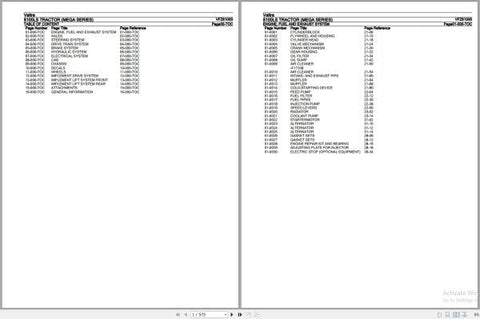 Unlock the full potential of your Valtra Mega Series 8100LS tractor with our comprehensive Parts Catalog Manual (VFZ8100S). This PDF file is an essential resource for anyone looking to maintain, repair, or upgrade their machinery, ensuring you have all the information you need at your fingertips
