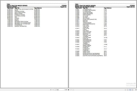 Discover the ultimate resource for your Valtra Tractor with the Mezzo Series 6200LS Parts Catalog Manual (VFZ6200S). This comprehensive PDF file is designed to provide you with detailed information on every component of your tractor, ensuring you have the knowledge needed for efficient maintenance and repairs.