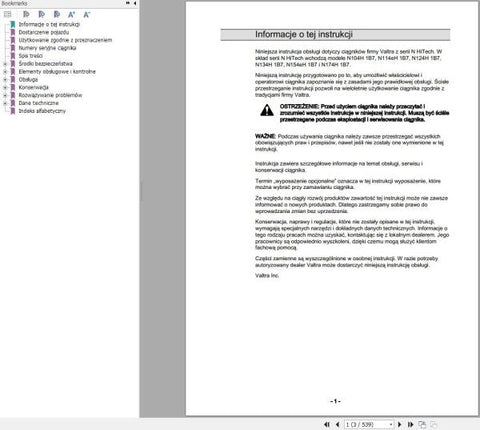 Discover the essential VALTRA TRACTOR N104H1B7 to N174H1B7 Operator’s Manual, now available in a convenient PDF format. This comprehensive guide is designed to enhance your understanding and operation of your VALTRA tractor, ensuring you get the most out of your investment.