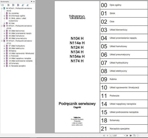 Discover the ultimate resource for maintaining your Valtra tractor with the N104H to N174H Service Manual in PDF format. This comprehensive guide is designed to provide you with detailed instructions and insights, ensuring your tractor operates at peak performance.