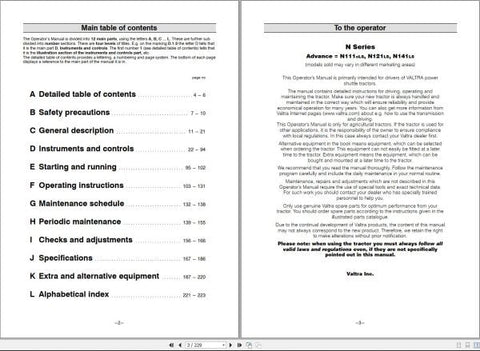 Discover the essential VALTRA TRACTOR N111ELS, N121LS, N141LS OPERATOR’S MANUAL (39838215) in a convenient PDF format. This comprehensive guide is designed to enhance your understanding and operation of these powerful tractors, ensuring you get the most out of your investment.