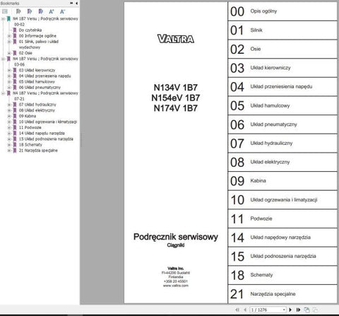 Discover the ultimate resource for maintaining your Valtra tractor with the comprehensive Service Manual for models N134V1B7, N154EV1B7, and N174V1B7. This PDF file is designed to provide you with detailed insights and step-by-step instructions, ensuring that you can perform repairs and maintenance with confidence.