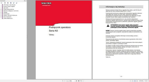 Discover the essential guide for your Valtra Tractor with the N143V and N163V Operator’s Manual, available in a convenient PDF format. This comprehensive manual is designed to enhance your understanding of your tractor's features, ensuring optimal performance and longevity