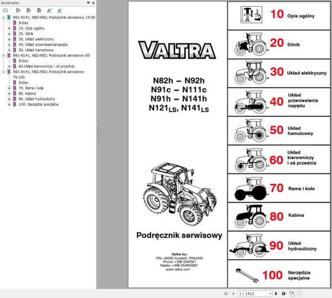 Discover the ultimate resource for maintaining your Valtra Tractor N82H and N141LS with our comprehensive service manual in PDF format. This digital guide is designed to provide you with detailed insights and step-by-step instructions, ensuring that you can perform repairs and maintenance with confidence.
