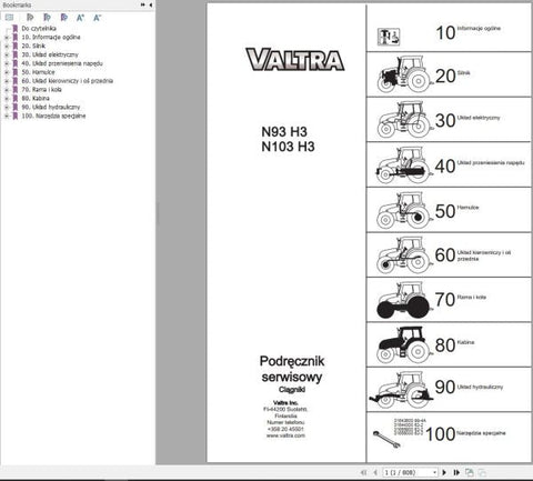 Discover the ultimate resource for maintaining your Valtra Tractor N93H3 and N103H3 with our comprehensive service manual in PDF format. This digital guide is designed to provide you with detailed instructions, diagrams, and troubleshooting tips, ensuring your tractor operates at peak performance.