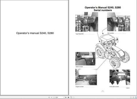 Discover the essential VALTRA TRACTOR S240 S280 OPERATOR’S MANUAL (39808213) in a convenient PDF format. This comprehensive guide is designed to enhance your understanding and operation of your Valtra tractor, ensuring you get the most out of your investment.