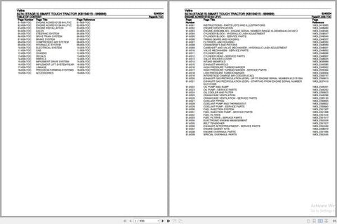 VALTRA TRACTOR S274 SMART TOUCH PARTS CATALOG MANUAL 6246534 - PDF FILE.