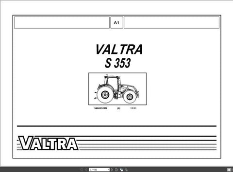 Discover the ultimate resource for maintaining your Valtra S353 tractor with our comprehensive Spare Parts Catalogue Manual. This PDF file is meticulously designed to provide you with detailed diagrams, part numbers, and specifications, ensuring you have everything you need for efficient repairs and maintenance.