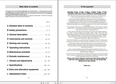 Enhance your Valtra tractor experience with the comprehensive Operator’s Manual for models T120C to T170C. This PDF file, catalog number 39833212, serves as an essential resource for both new and seasoned operators, providing detailed insights into the functionality and maintenance of your tractor.