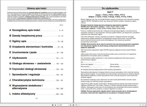 Discover the essential VALTRA TRACTOR T121C TO T191H OPERATOR’S MANUAL (39866301) in a convenient PDF format. This comprehensive guide is designed to enhance your understanding and operation of your Valtra tractor, ensuring you get the most out of your investment.