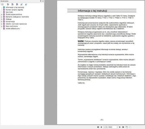 Discover the essential VALTRA TRACTOR T132V TO T202V OPERATOR’S MANUAL (39844306) in a convenient PDF format. This comprehensive guide is designed to enhance your understanding and operation of your Valtra tractor, ensuring you get the most out of your investment.