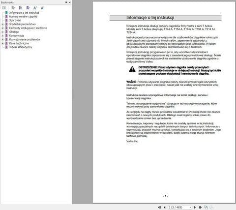 Discover the essential VALTRA TRACTOR T144A TO T234A OPERATOR’S MANUAL, now available in a convenient PDF format. This comprehensive guide is designed to enhance your understanding and operation of your Valtra tractor, ensuring you get the most out of your investment.