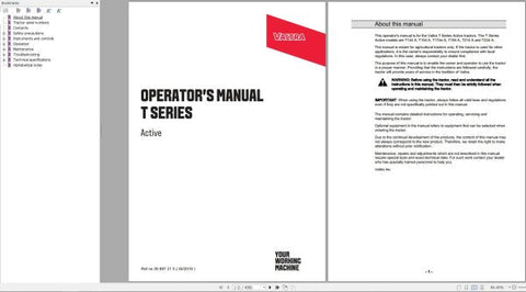 Discover the essential VALTRA Tractor T144A to T234A Operator’s Manual, now available in a convenient PDF format. This comprehensive guide is designed to enhance your understanding and operation of your VALTRA tractor, ensuring you get the most out of your investment.