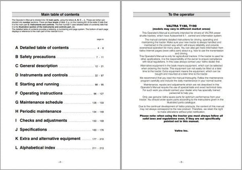 Discover the essential VALTRA Tractor T180 T190 Operator’s Manual (39821214) in a convenient PDF format. This comprehensive guide is designed to enhance your understanding and operation of your VALTRA tractor, ensuring you get the most out of your investment.