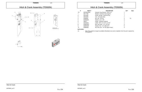 Discover the ultimate resource for your VERSATILE SEEDING TILLAGE TD500 and TD500N equipment with our comprehensive Parts Catalog Manual in PDF format. This essential guide provides detailed diagrams and part numbers, ensuring you can easily identify and order the components you need to keep your machinery running smoothly.