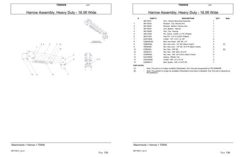 Discover the ultimate resource for your VERSATILE SEEDING TILLAGE TD650 and TD650N equipment with our comprehensive Parts Catalog Manual in PDF format. This essential guide provides detailed diagrams and part numbers, ensuring you can easily identify and order the components you need to keep your machinery running smoothly