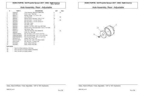 Discover the ultimate resource for maintaining your VERSATILE SELF-PROPELLED SPRAYER SX280 T4I with the comprehensive Parts Catalog Manual for North America, covering models from 2017 to 2020. This PDF file is designed to provide you with detailed diagrams and part numbers, ensuring you have everything you need for efficient repairs and maintenance.