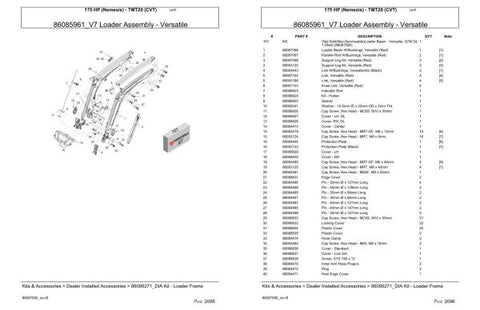 Unlock the full potential of your VERSATILE TRACTOR 175 HP with the comprehensive Nemesis TMT20 CVT Parts Catalog Manual. This PDF file is an essential resource for anyone looking to maintain, repair, or upgrade their tractor, ensuring you have all the information you need at your fingertips.