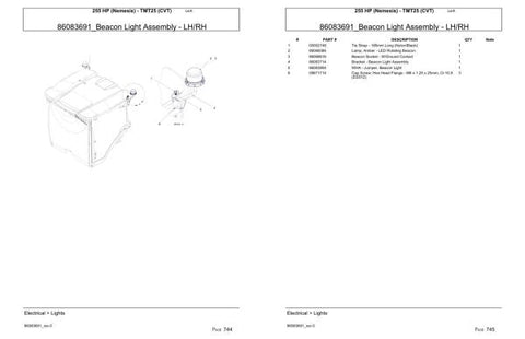 Discover the ultimate resource for your VERSATILE TRACTOR 255 HP NEMESIS TMT25 CVT with our comprehensive Parts Catalog Manual in PDF format. This meticulously organized manual provides detailed diagrams and specifications, ensuring you have all the information you need for efficient maintenance and repairs