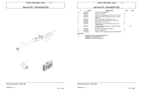 Discover the ultimate resource for your VERSATILE TRACTOR 270 HP R2T3 with our comprehensive Parts Catalog Manual for 2023. This PDF file is meticulously designed to provide you with detailed diagrams and specifications, ensuring you have all the information you need at your fingertips. Whether you're a seasoned mechanic or a DIY enthusiast, this manual is an essential tool for maintaining and repairing your tractor efficiently.