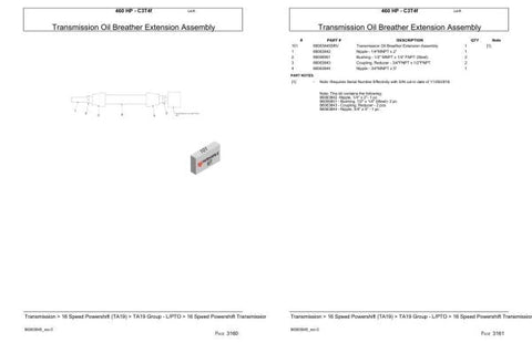 Discover the ultimate resource for maintaining and repairing your versatile 460 HP C3T4F tractor with our comprehensive Parts Catalog Manual. This PDF file is designed to provide you with detailed diagrams, part numbers, and specifications, ensuring you have everything you need at your fingertips for efficient upkeep.