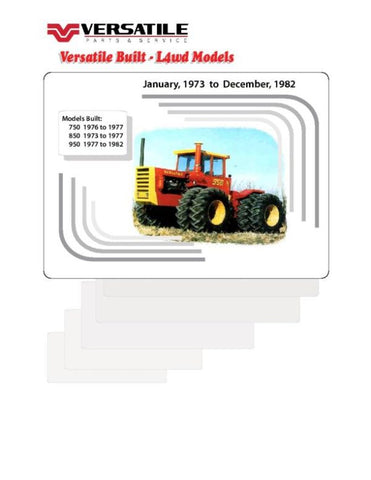 Discover the ultimate resource for your VERSATILE TRACTOR 950V with our comprehensive Large 4WD Parts Catalog Manual from 1979. This PDF file is meticulously designed to provide you with detailed diagrams, part numbers, and specifications,