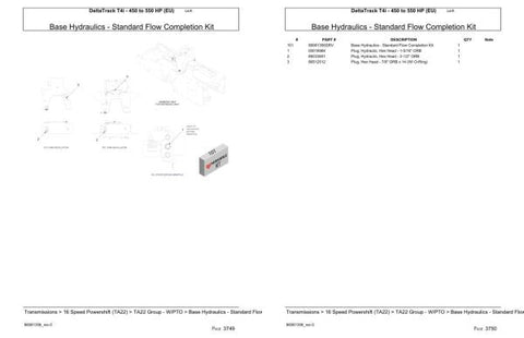 Discover the ultimate resource for your Deltatrack T4i tractor with our comprehensive Parts Catalog Manual, designed specifically for models ranging from 450 to 550 HP.