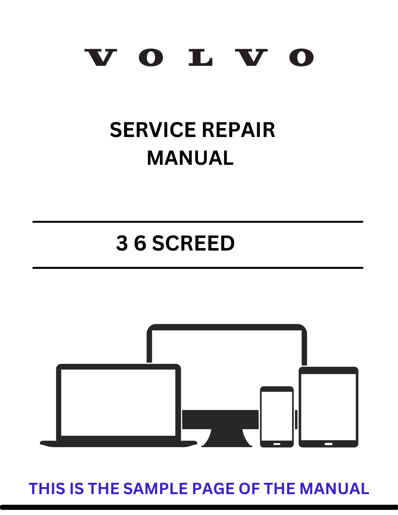 Discover the comprehensive Volvo 3 6 HSE Screed (SCR) Service Repair Manual in PDF format. Access essential maintenance and repair information today.