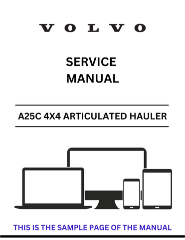 Unlock the full potential of your VOLVO A25C 4X4 Articulated Hauler with our comprehensive Service Manual in PDF format. This essential guide provides detailed insights into maintenance, troubleshooting, and repair procedures, ensuring your equipment operates at peak performance.