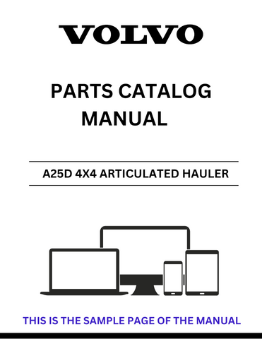 Discover the comprehensive VOLVO A25D 4X4 Articulated Hauler Parts Catalog Manual, a must-have resource for any professional or enthusiast in the construction and heavy machinery industry. This detailed PDF file provides an extensive breakdown of parts, ensuring you have the information needed for maintenance and repairs.