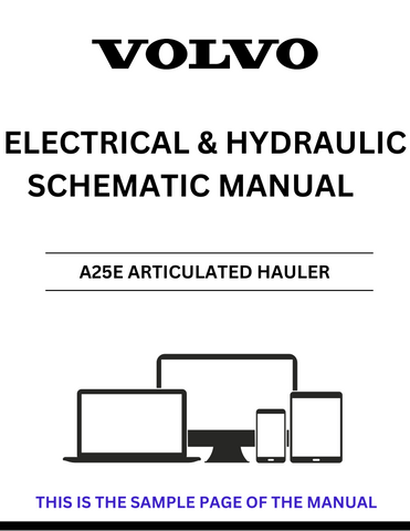 Unlock the full potential of your Volvo A25E Articulated Hauler with our comprehensive Electrical and Hydraulic Schematic Manual. This PDF file is designed to provide you with detailed diagrams and schematics, ensuring you have all the information you need for efficient maintenance and troubleshooting.