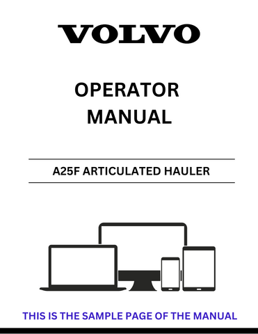 Enhance your operational efficiency with the VOLVO A25F Articulated Hauler Operator Manual, specifically designed for serial numbers 13001-99999. This comprehensive PDF file provides essential guidance for both new and experienced operators, ensuring you maximize the performance of your equipment.