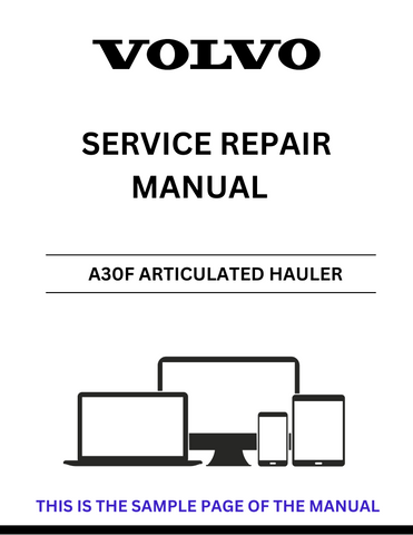 Unlock the full potential of your VOLVO A30F Articulated Hauler with our comprehensive Service Repair Manual, specifically designed for serial number 3200. This PDF file is an essential resource for both professionals and DIY enthusiasts, providing detailed instructions and insights to keep your equipment running smoothly.