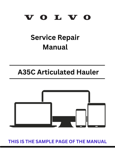  Access the Volvo A35C articulated haulers service repair manual in PDF format. Ensure optimal performance with detailed instructions and maintenance advice.