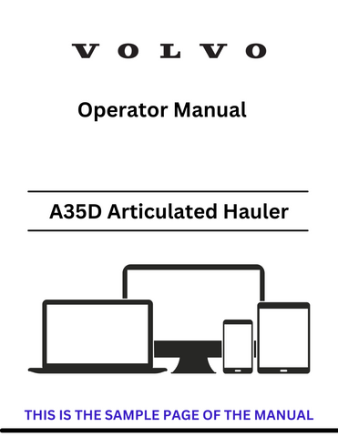 Access the VOLVO A35D articulated hauler operator manual in PDF format. Get vital information for safe and efficient operation of your equipment.