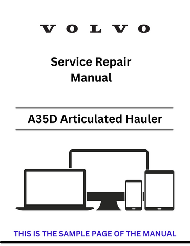  Discover the comprehensive service repair manual for VOLVO A35D articulated haulers. Download the PDF for expert guidance on maintenance and repairs.