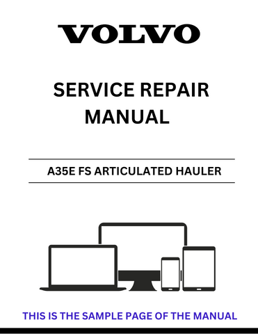 Unlock the full potential of your VOLVO A35E FS Articulated Hauler with our comprehensive Service Repair Manual in PDF format. This essential guide provides detailed insights into maintenance, troubleshooting, and repair procedures, ensuring your equipment operates at peak performance.