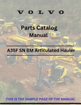 Discover the comprehensive parts catalog manual for VOLVO A35F SN 10001-99999 BM articulated haulers. Access the PDF file for detailed specifications and diagrams.