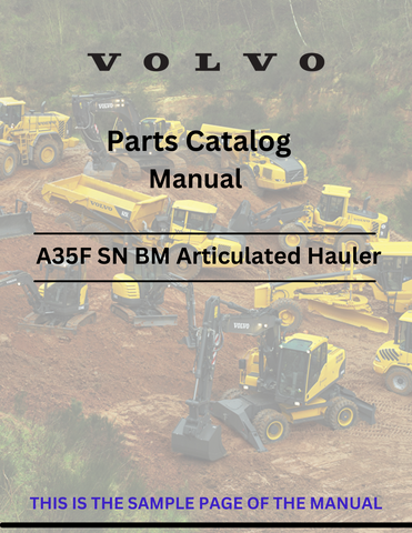 Discover the comprehensive parts catalog manual for VOLVO A35F SN 10001-99999 BM articulated haulers. Access the PDF file for detailed specifications and diagrams.