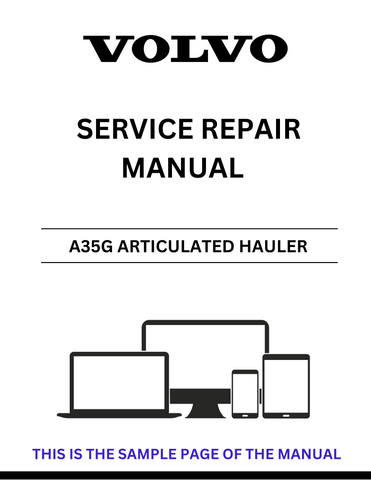 Unlock the full potential of your Volvo A35G Articulated Hauler with our comprehensive Service Repair Manual in PDF format. This essential guide provides detailed instructions and diagrams, ensuring you have all the information needed for effective maintenance and repairs.