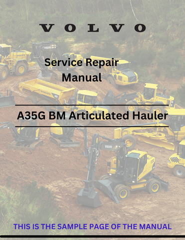 Discover the comprehensive service repair manual for VOLVO A35G BM articulated haulers. Download the PDF for expert guidance and maintenance tips.