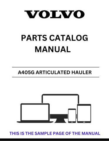Discover the comprehensive VOLVO A405G Articulated Hauler Parts Catalog Manual, designed specifically for serial numbers 342732 and 352001. This PDF file serves as an essential resource for maintenance and repair, ensuring you have access to detailed diagrams and part specifications.