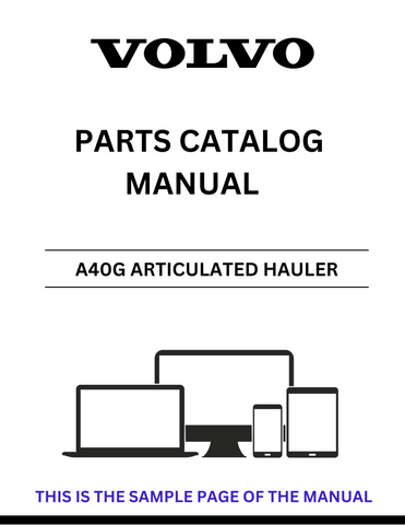 Discover the comprehensive VOLVO A40G Articulated Hauler Parts Catalog Manual, specifically designed for serial numbers 342685 and 352001. This PDF file serves as an essential resource for anyone looking to maintain or repair their A40G model, ensuring you have access to the most accurate and detailed parts information.