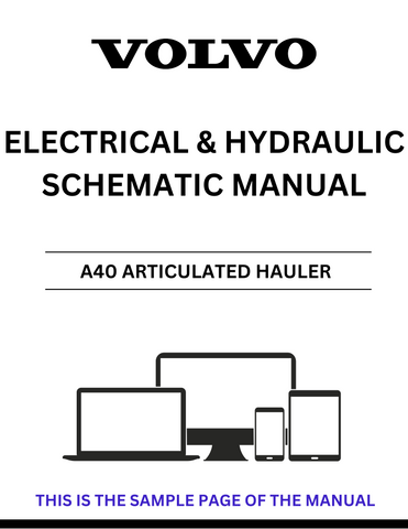 Unlock the full potential of your Volvo A40 Articulated Hauler with our comprehensive Electrical and Hydraulic Schematic Manual. This PDF file is designed to provide you with detailed diagrams and schematics, ensuring you have all the information needed for efficient maintenance and troubleshooting.
