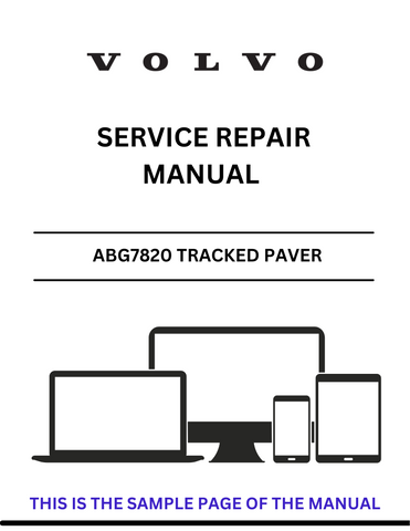 Unlock the full potential of your VOLVO ABG7820 Tracked Paver with our comprehensive Service Repair Manual, specifically designed for serial number 80757404. This PDF file is an essential resource for technicians and DIY enthusiasts alike, providing detailed insights into maintenance, troubleshooting, and repair procedures.