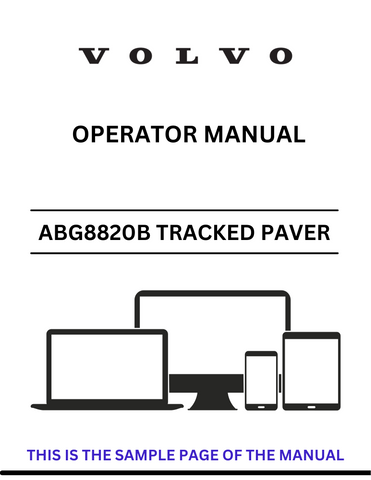  Discover the essential VOLVO ABG8820B PID.80883127 TRACKED PAVER (PAT) OPERATOR MANUAL (PDF FILE) with our comprehensive guide. Unlock the secrets to efficient operation and maintenance.