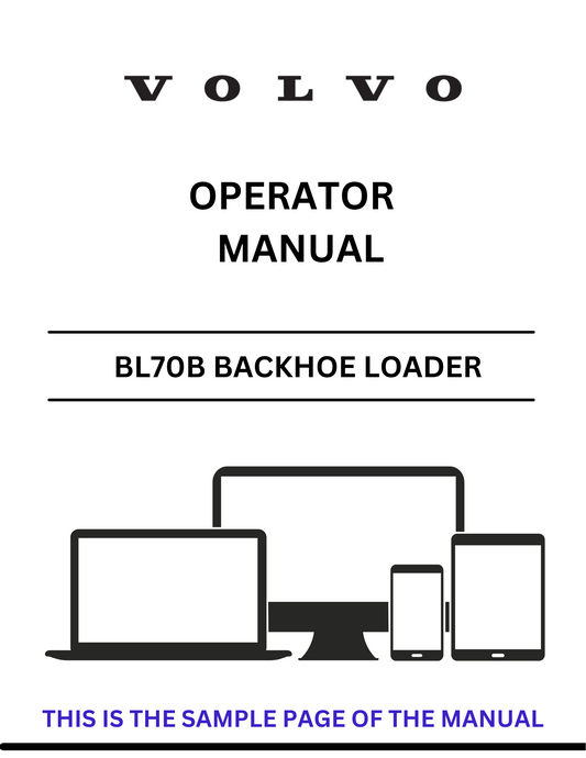 Unlock the full potential of your Volvo BL70B Backhoe Loader with our comprehensive Operator Manual in PDF format. This essential guide provides detailed instructions and insights to help you operate your machine safely and efficiently, ensuring optimal performance on every job site.
