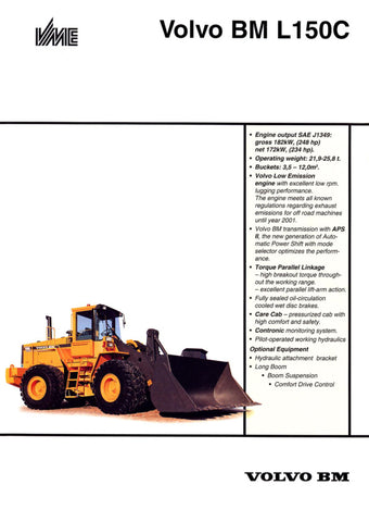 Unlock the full potential of your VOLVO BM L150C Wheel Loader with our comprehensive 2020 PDF manual. This digital guide is designed to provide you with essential information, including detailed specifications, maintenance tips, and troubleshooting advice, ensuring your equipment operates at peak performance. Conveniently accessible on any device, this manual is an invaluable resource for operators and technicians alike, helping you maximize efficiency and minimize downtime. Don't miss out on the 