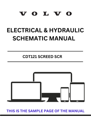 Discover the essential VOLVO CDT121 Screed SCR Electrical and Hydraulic Schematic Manual, specifically designed for serial number 12803387. This comprehensive PDF file serves as a vital resource for technicians and operators, providing detailed schematics that simplify troubleshooting and maintenance tasks.
